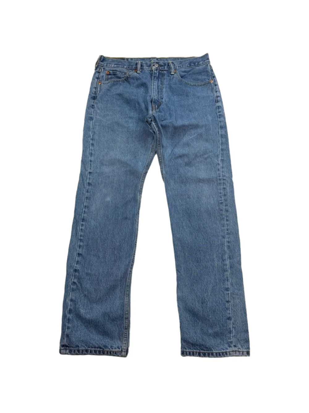 Men's Levi's 505 33x32 Regular Fit Straight Leg Jeans Blue